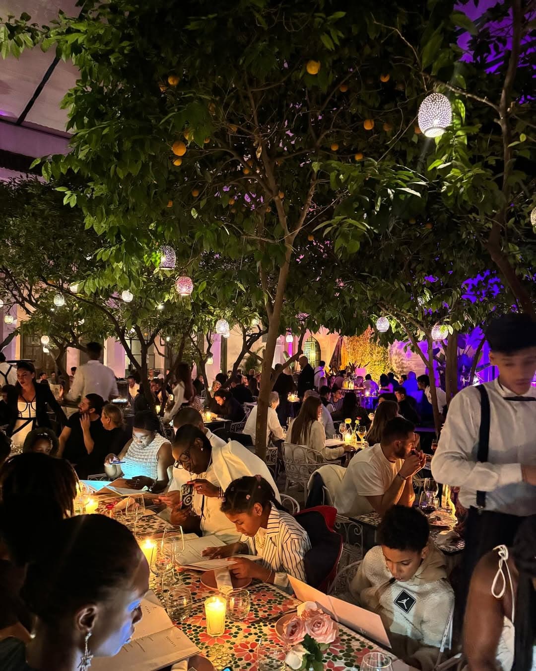 Restaurant gastronomique de nuit à Marrakech